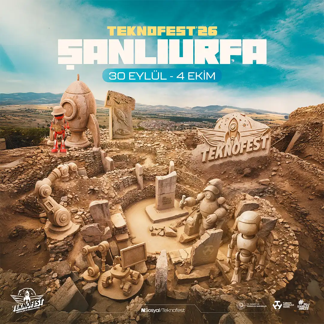 TEKNOFEST’26 Şanlıurfa afişi (30 Eylül – 4 Ekim)